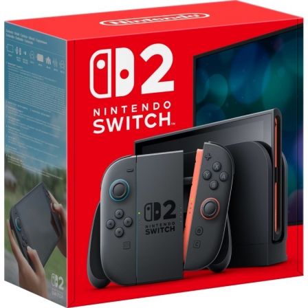 Nintendo Switch 2 Consola 7.9" 4K HDR 120Hz 256GB con 2 Mandos Joy-Con 2, Base, Correas y Soporte - Modelo SWITCH 2 Nintendo Switch 2 Consola 7.9" 4K HDR 120Hz 256GB con 2 Mandos Joy-Con 2, Base, Correas y Soporte - Modelo SWITCH 2
